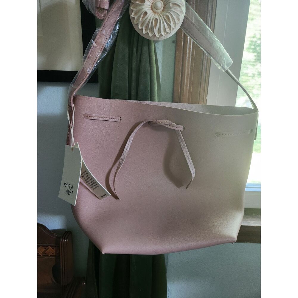 Kayla + Ava shoulder Bag Purse - Tote Rose Blush Pink | Size: 13.25” X 10” | NWT